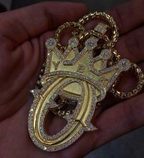 2ct Passing Tester Moissanite Men's Customize Bail Pendant Silver gift free