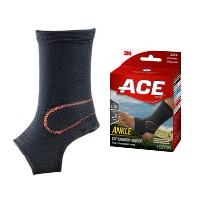 Large X Large (L / XL) Black Orthopedic Ankle Brace Compression Support Neoprene