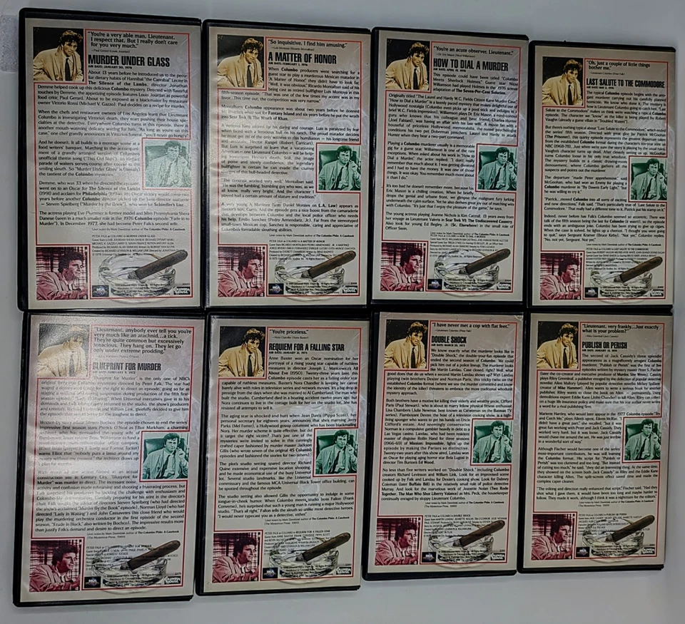 Columbo Collectors Edition VHS Lot of 26 Columbia House (All But 4 in Set) Foto 3 de 4