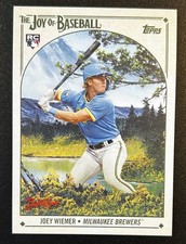 #21 Joey Wiemer RC Milwaukee Brewers 2023 Topps X Bob Ross
