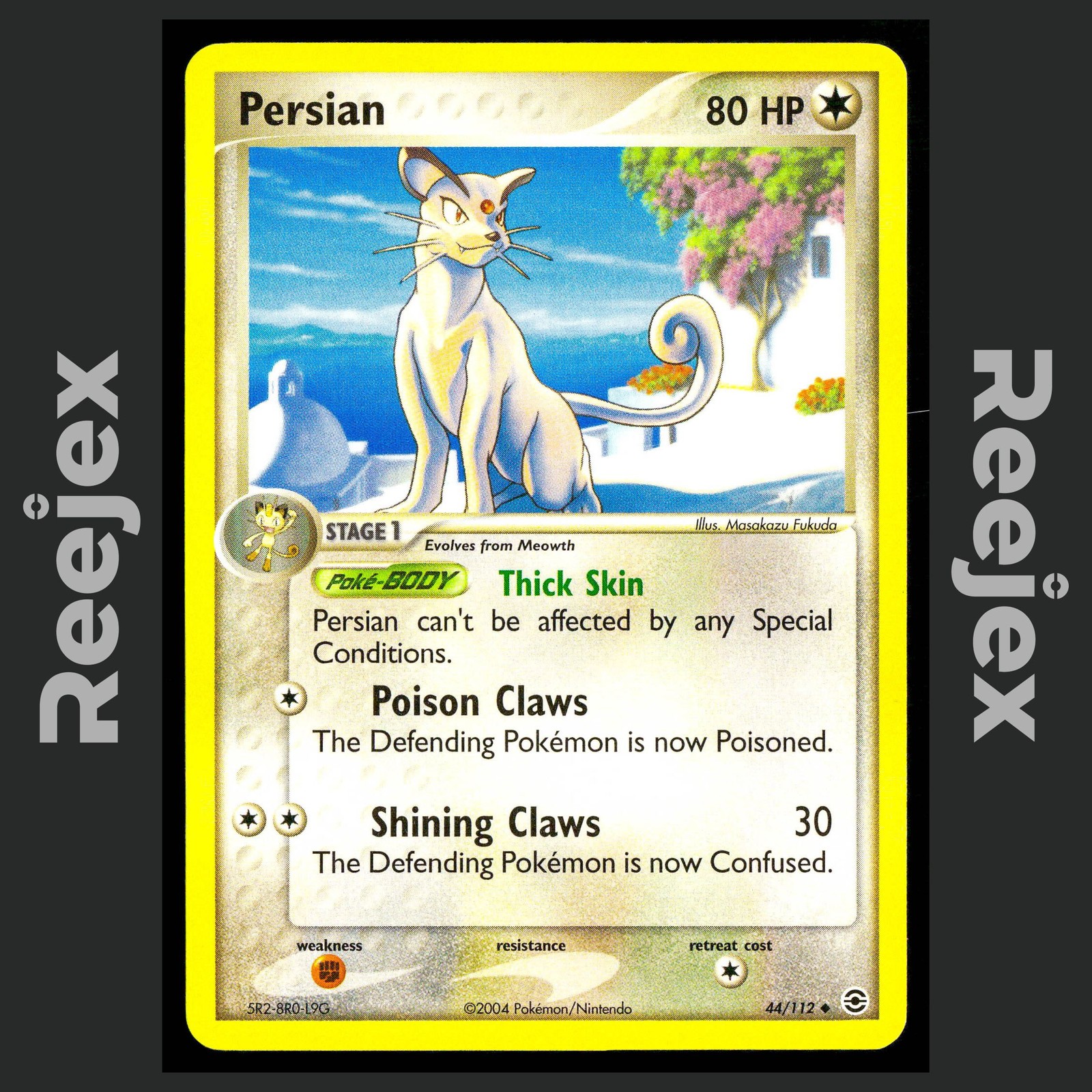 Persian - 44/112 - Uncommon - FireRed & LeafGreen - Pokemon Card - NM/M