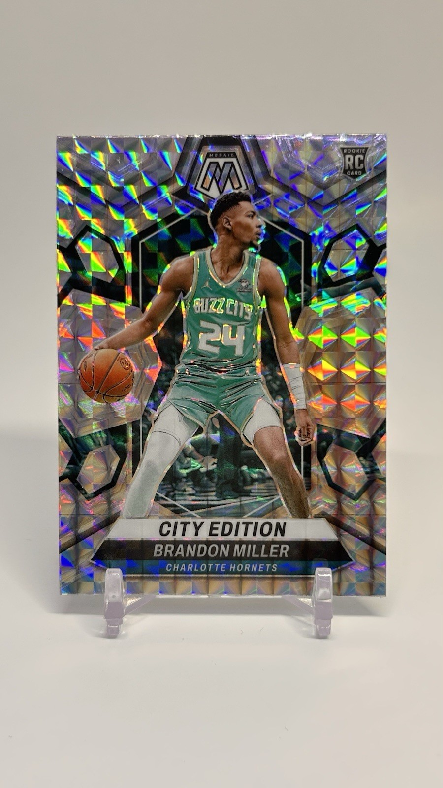 2023-24 Panini Mosaic - City Edition Brandon Miller #277 Mosaic Prizm (RC)
