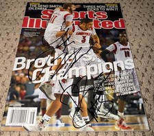 PEYTON SIVA LUKE HANCOCK SIGNED SPORT ILLUSTRATED LOUISVILLE BASKETBALL MAGAZINE