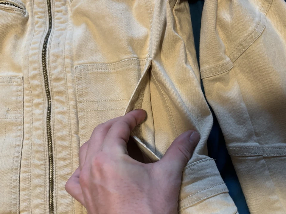 Abrigo Chaqueta Vaquera Lauren Ralph Lauren Cremallera Completa Caqui Mujer Medio Tostado Desierto Foto 3 de 4