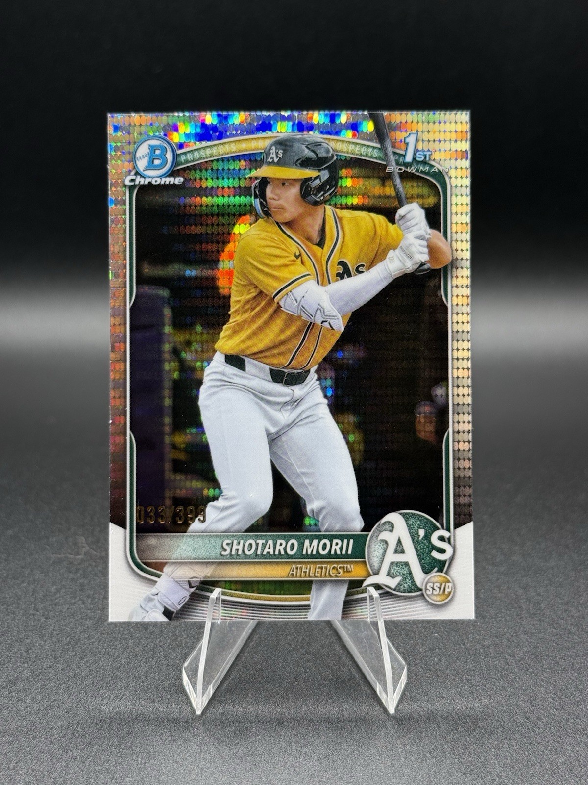 Shotaro Morii 2025 Bowman Chrome Prospect Pulsar Refractor /399 #BCP-170