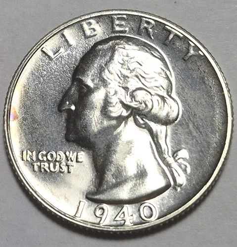 1940 Gem Proof Washington Quarter.