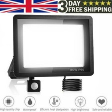Flood Light Floodlight 10-200W LED PIR Motion Sensor Outdoor Yard Security Lamps