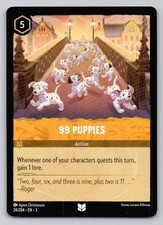 99 Puppies Into the Inklands 3 Uncommon Normal NM Lorcana TCG