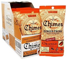 Chimes Ginger Chews 1.5 Oz. - Pack Of 3 Orange