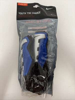 NIP NEW Nike Sports Youth Sz Small T90 Charge Shinguard Blue
