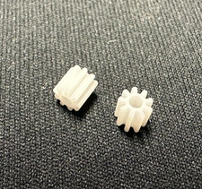 2x Motor Zahnrad passend f&uuml;r Lego Duplo Intelli Lok Modul 0.4 9 Z&auml;hne Kunststoff