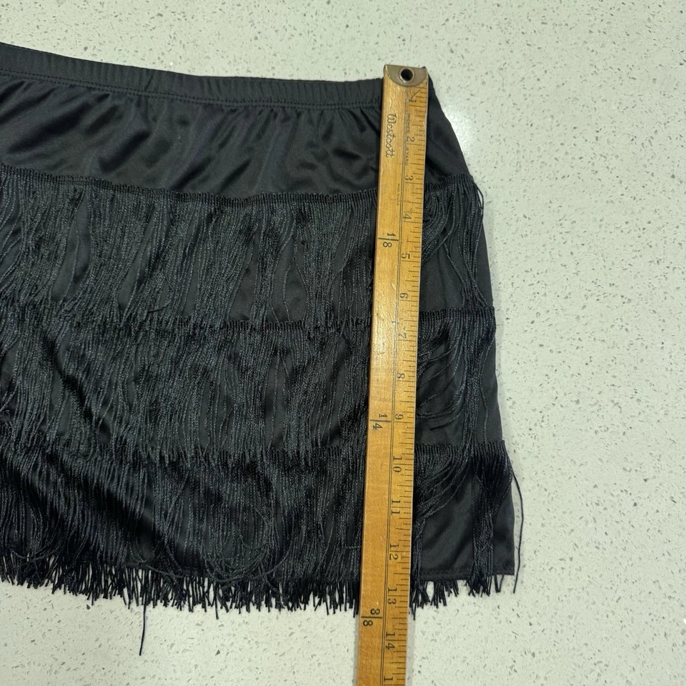 Dreamgirl черный бахрома юбка кокетливый Flapper прихоти Fairygrunge косплей L - Изображение 4 из 4
