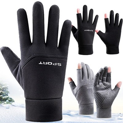 1 Pair Fishing Hunting Gloves Anti-slip Waterproof Outdoor Sun Protection Gloves