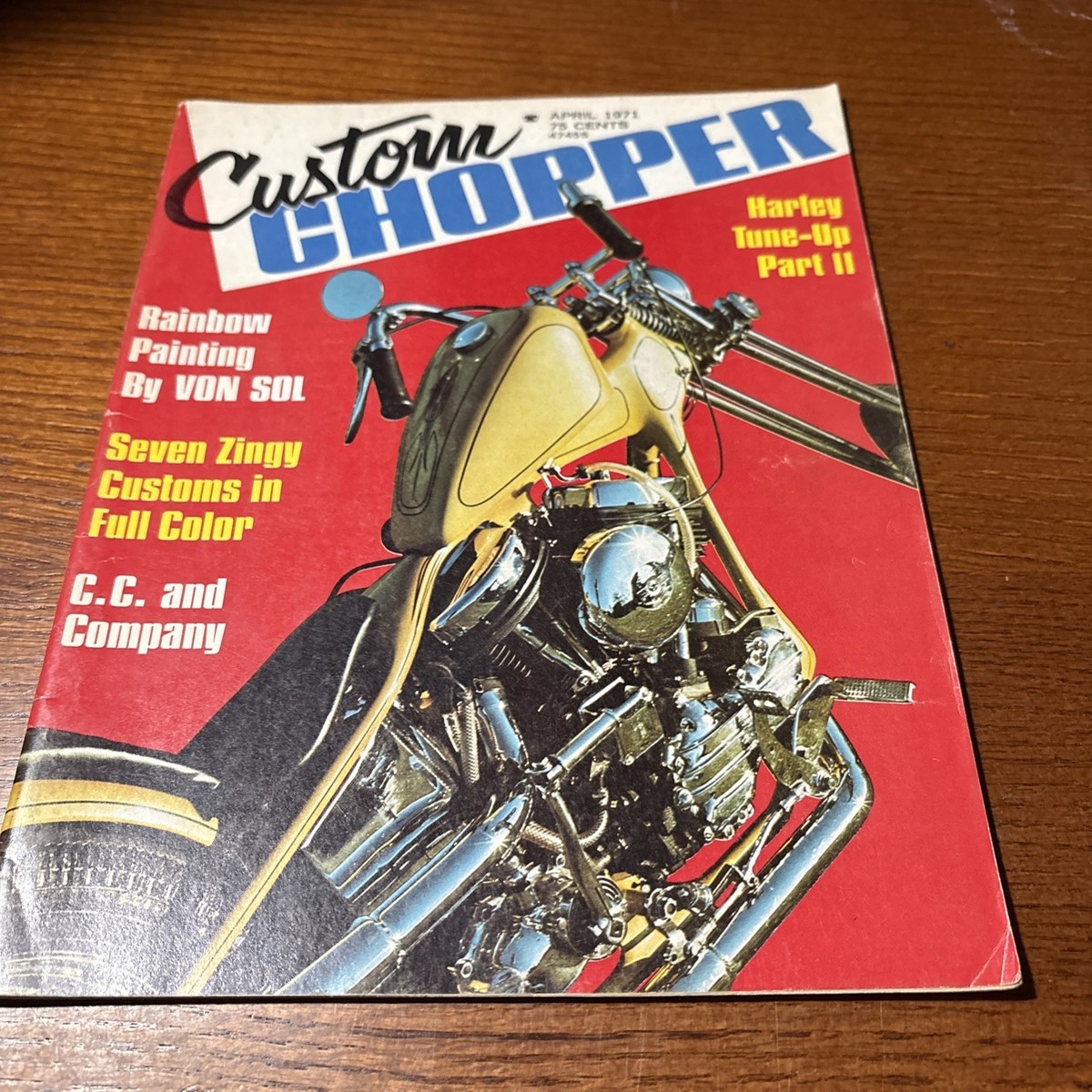 VTG April 1971 Custom CHOPPERS MAGAZINE: Harley Davidson Tune-Up