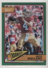 2018 Panini Honors Classics Update Rookies Green 40/75 Nick Mullens #301 4l3