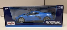 Maisto 31455 2020 Chevrolet Corvette Stingray Coupe Blue Diecast Model Car 1/18