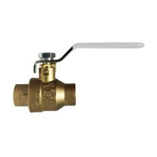AQUALINE BBV-075S-LF 3/4" Sweat Brass Ball Valve Lead Free