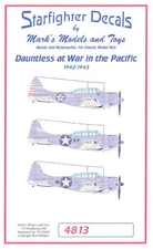 Starfighter Decals 1/48 DOUGLAS SBD DAUNTLESS AT WAR IN THE PACIFIC 1942-1943