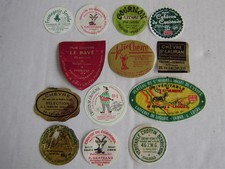 Lot de 13 étiquettes de fromage de Chévres N° 16