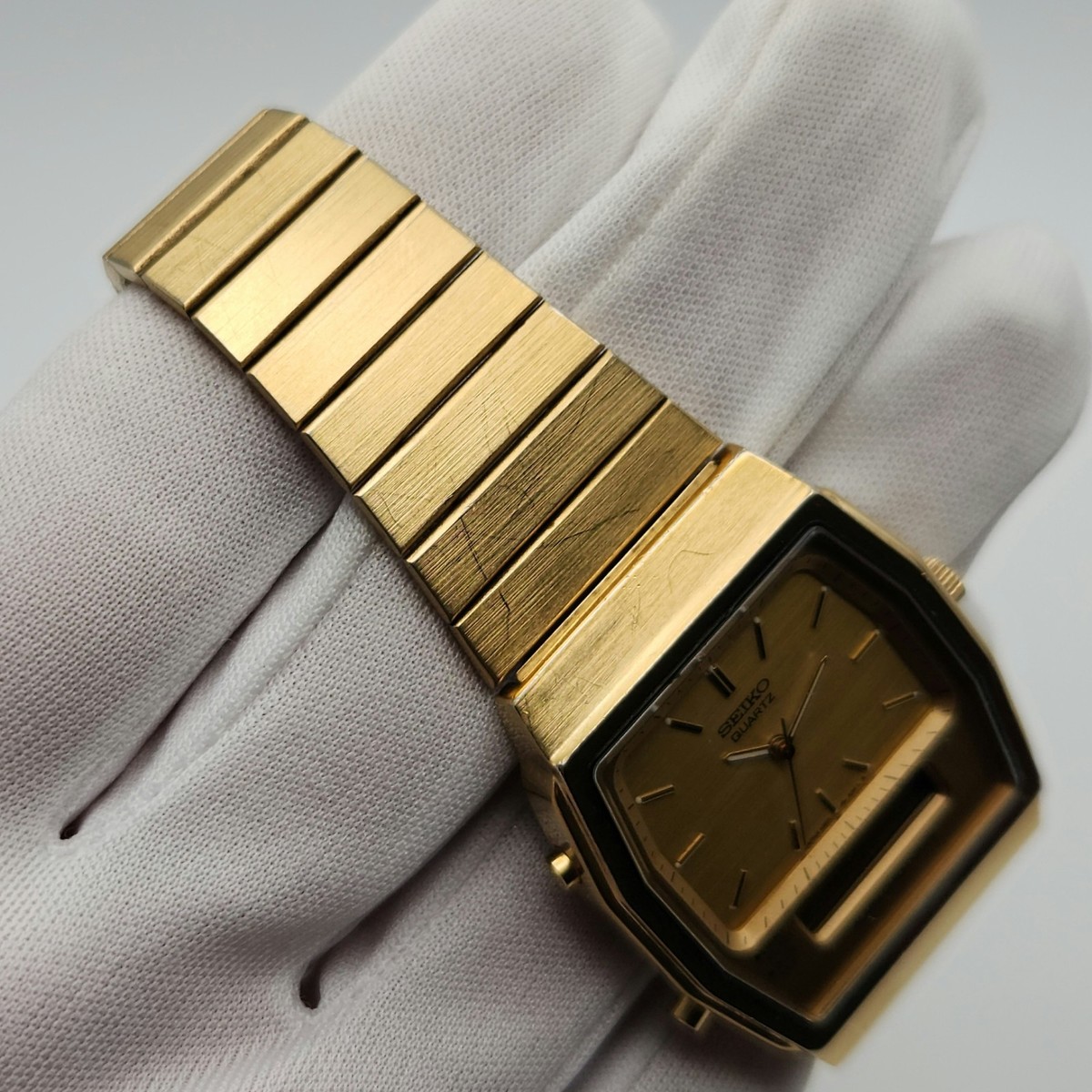 Seiko Men's Vintage Gold Tone Ana-Digi Quartz Watch H601-5400