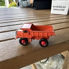 Matchbox Mack Dump Truck - Red Hubs -  #28 - Vintage 1968 Lesney