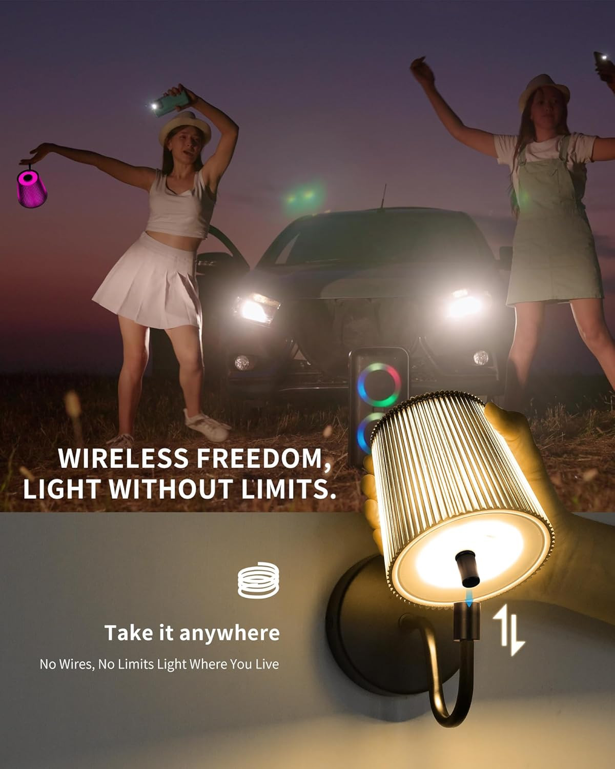 Lampada Notte Ricaricabile LuminexDesigns - Luce Sicura per Bambini - 3