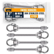 4 Pack Heavy Duty Swing Hangers   8.7 Inch, 304 Stainless Steel, 1800 lbs Swi...