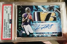 🔥 2018 Panini Origins Rookie Patch Auto RPA Turquoise /5 Lamar Jackson Ravens