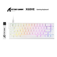ATTACK SHARK X68 HE Rapid Trigger Mechanical Keyboard Magnetic Switch 60%  Wired