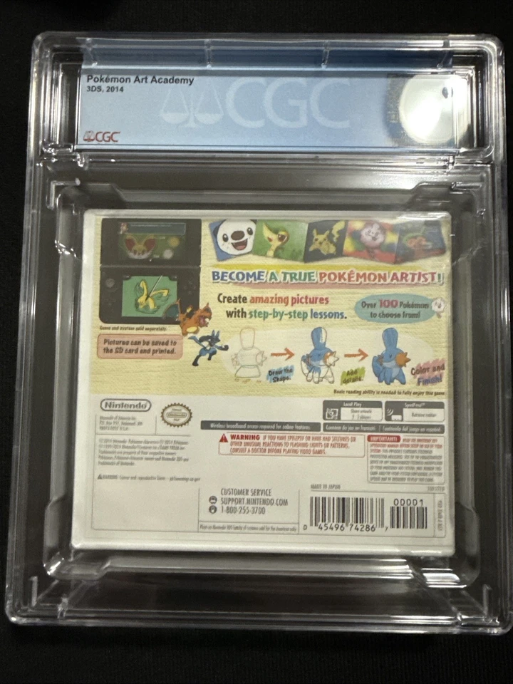 Pokémon Art Academy CGC U9.8 A++ Nintendo 3DS Sellado Calificado [101521B] Foto 2 de 2