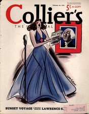 1938 Colliers February 26 - America soloist - Original cover only 1938 Colliers February 26 - America soloist - Original cover only