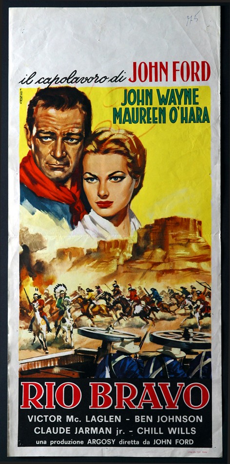 Locandina originale film Rio Bravo (1950) - Regia di John Ford