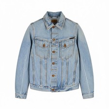 NUDIE JEANS Billy Veste En Jean Homme XS Indigo Coton Bio