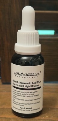 Skin Nutrition Botanicals Glow Up Hyaluronic Acid 2% Rice Ferment Night Boost