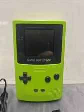 Nintendo Game Boy Color Kiwi Lime Green Handheld Console System With Accessories