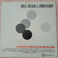VTG LP RECORD JACKET ONLY TWIN PIANOS & PERCUSSION MET STRINGS & MONTICO CHOIR