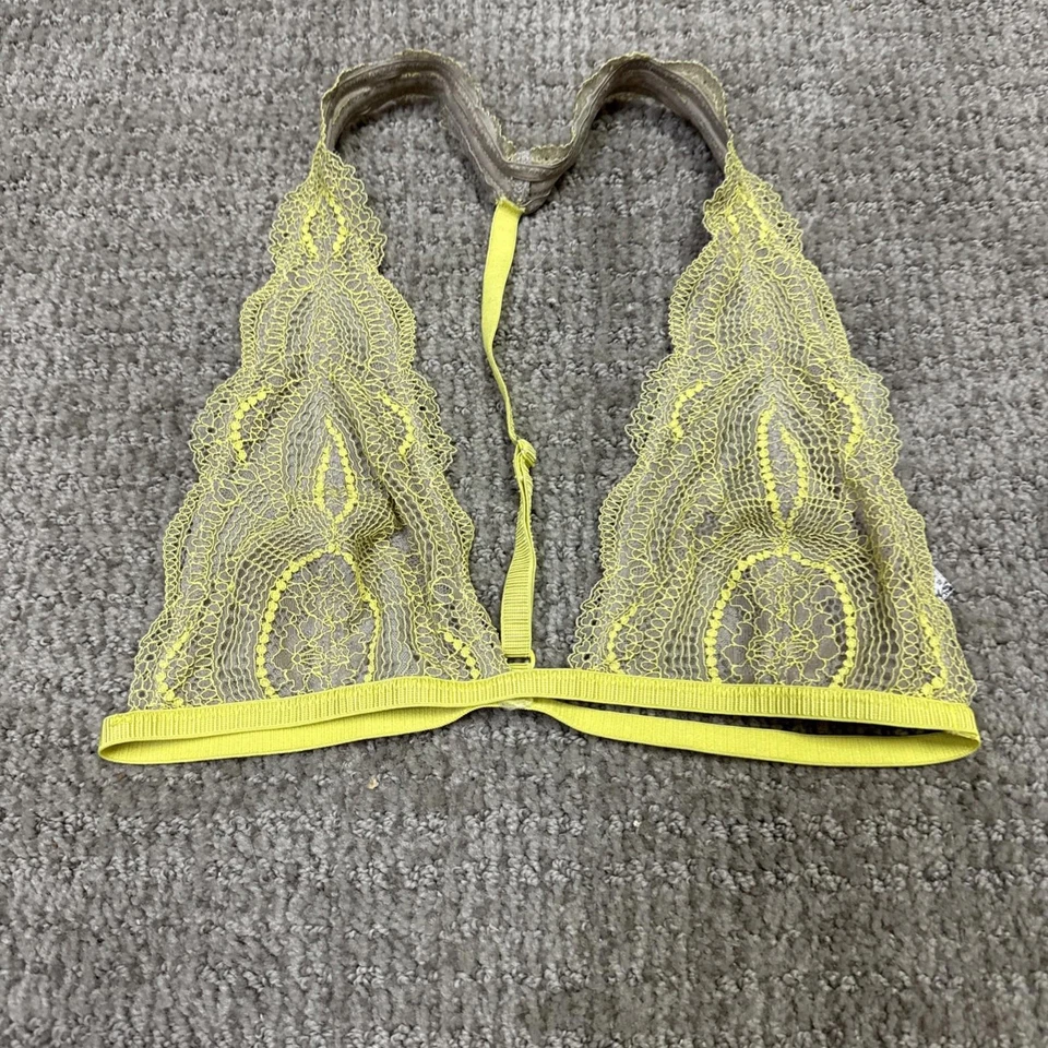 Free People Bralette Yellow-Green Women’s Size XS - Image 4 of 4