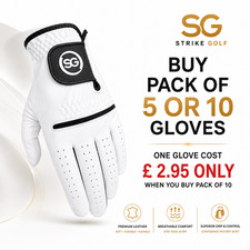 SG Men All weather Golf Gloves leather palm patch n thumb Super Bundle deal
