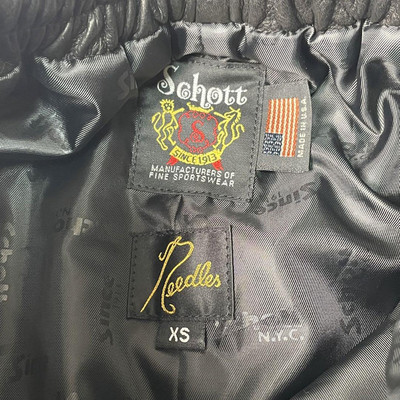 NEEDLES x Schott Track Pants Cowhide Leather Size-XS Used | eBay