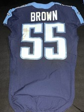 Jayon Brown Tennessee Titans Game Used Jersey 2017 Vs Jaguars With 2 Tackles FR