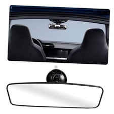 Car Rear View Mirror, Adjustable Anti Glare Car Rearview Mirror with White