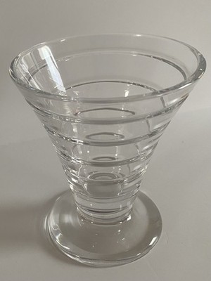 William Yeoward  Myra  Cut Crystal Footed 5  Beaker Vase - Pristine 