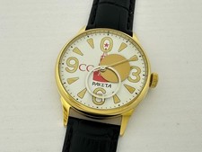Raketa Big Zero Kremlin Moscow USSR Vintage Russian Gold Men's Watch EXCELLENT
