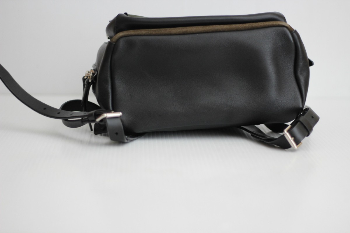 3.1 Phillip Lim 'Bianca' Mini Backpack w/Fringe- Black Leather / Dark Moss  Green