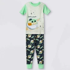 Baby Yoda Pajamas Size 2T 3T 4T 5T Boys Girls Star Wars Shirt Pants Toddler 4 5