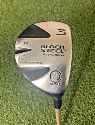 MasterGrip Black Steel 3 Wood 16* RH Reg Graphite ~42'' / Nice Grip / dj6288