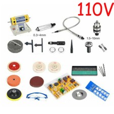 TM-2 Jewelry Rock Polishing Buffer Machine Bench Lathe Polisher 350W 110V New