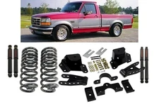 Ford F-150 Std Cab 1987-1996 Belltech Lowering 2" Front 4" Rear Drop Kit Shocks