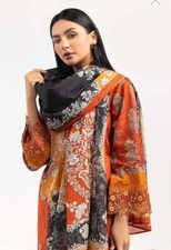 NEW GUL AHMED 2PC Size XL Cambric Cotton Kurti  Dupatta Pakistani Designer