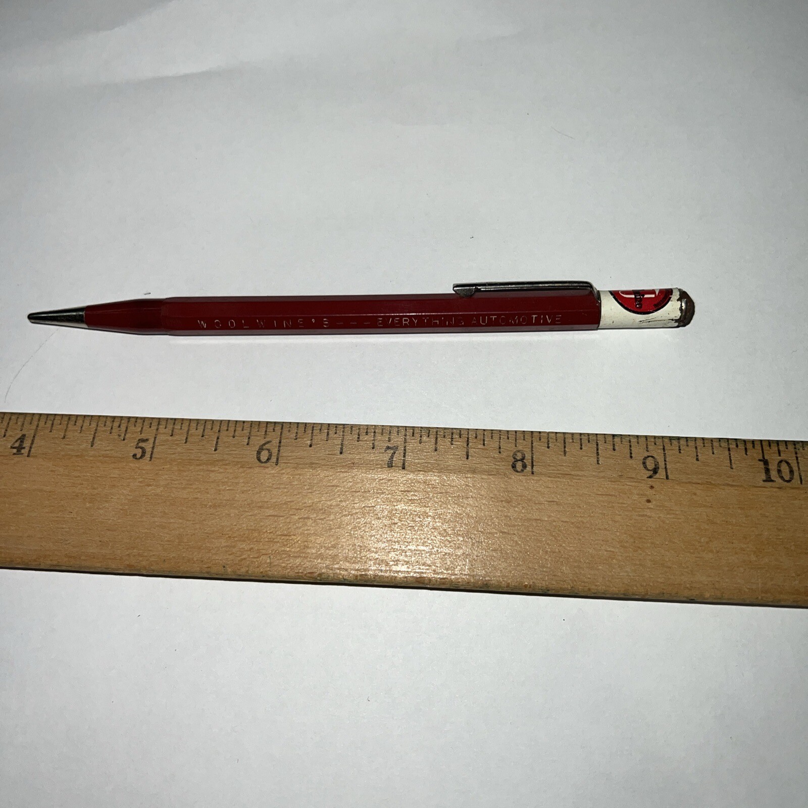 Collins Mississippi Woolwine's Automotive Mechanical Pencil Advertising